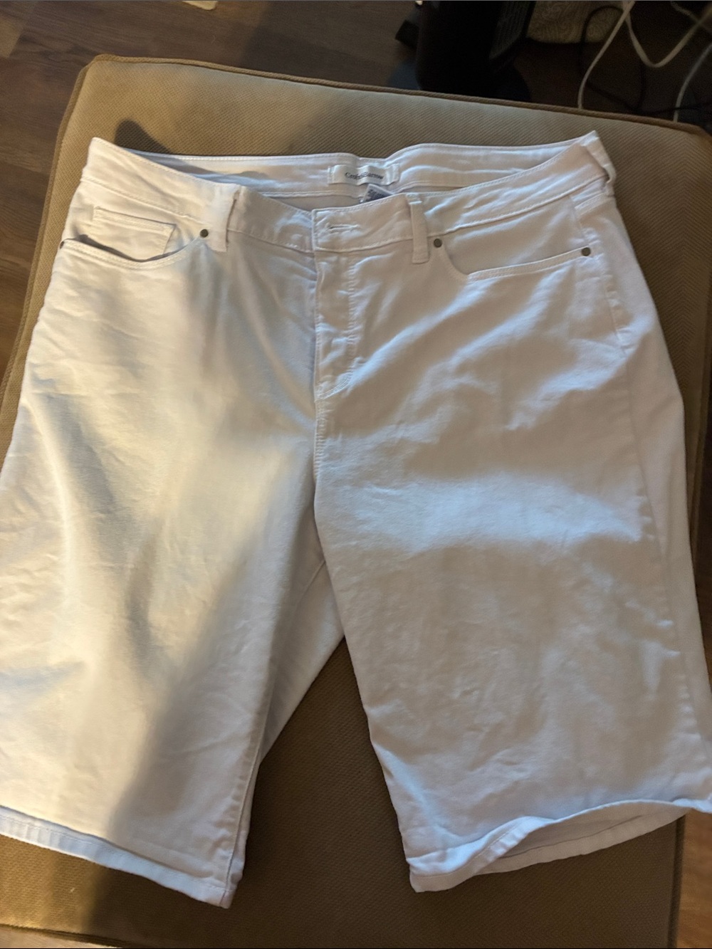 croft & barrow White Stretch Shorts